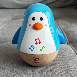 Hape Penguin Musical Wobbler Toy